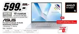 MediaMarkt Asus - portátil vivobook 16 oled mt96naq-h35tw oferta