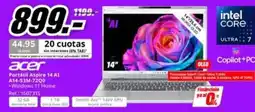 MediaMarkt Acer - 20 cuotas oferta