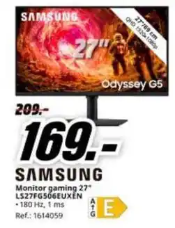 MediaMarkt Samsung - monitor gaming 27 l5277f6506euxen oferta