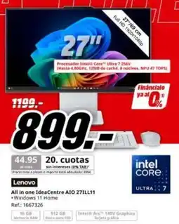 MediaMarkt Lenovo - all in one ideacentre aio 277l11 oferta