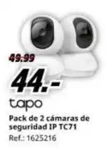 MediaMarkt Tapo - pack de 2 cámaras de seguridad ip tc71 oferta