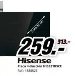 MediaMarkt Hisense - placa inducción hi6321bsce oferta