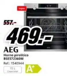 MediaMarkt Aeg - horno pirolitico bse572360m oferta
