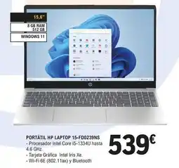 E.Leclerc Hp - portatil laptop 15-fd0239ns oferta