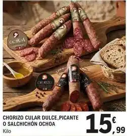 E.Leclerc Ochoa - chorizo dulce, picante o salchichon oferta