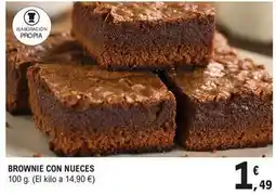 E.Leclerc Brownie con nueces oferta