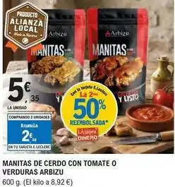 E.Leclerc Arbizu - manitas de cerdo con tomate o verduras oferta