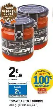 E.Leclerc Baigorri - tomate frito oferta