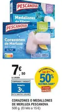 E.Leclerc Pescanova - corazones o medallones de merluza oferta