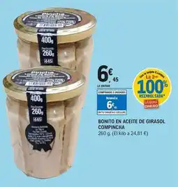 E.Leclerc Compincha - bonito en aceite de girasol oferta
