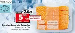 Dia Seleccion de dia - escalopines de salmón oferta