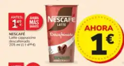 Consum Nescafe latte cappuccino descafeinado oferta