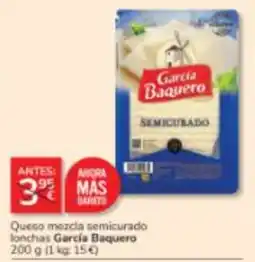 Consum García Baquero queso mezcla semicurado lonchas oferta