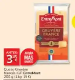 Consum EntreMont queso gruyère francés igp oferta