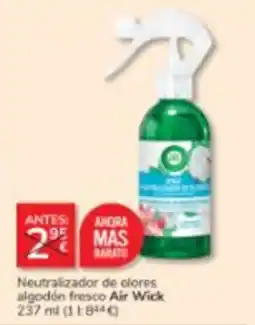 Consum Air Wick neutralizador de olores algodón fresco oferta