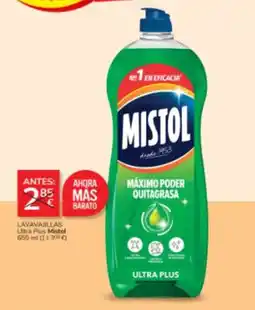 Consum Mistol lavavajillas ultra plus oferta