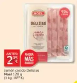 Consum Noel jamón cocido delizias oferta