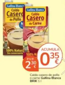 Consum Gallina Blanca caldo casero de pollo o carne oferta