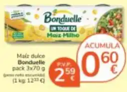 Consum Bonduelle maíz dulce oferta