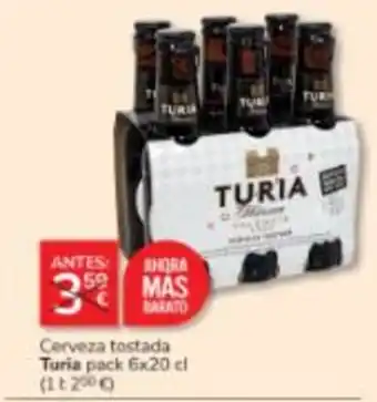 Consum Turia cerveza tostada oferta