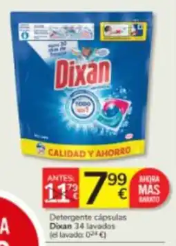 Consum Dixan detergente cápsulas oferta