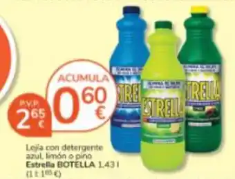 Consum Estrella lejía con detergente oferta