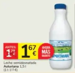 Consum Asturiana leche semidesnatada oferta