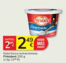 Consum President nata fresca extracremosa oferta