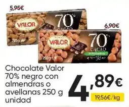 FROIZ Chocolate Valor 70% negro con almendras o avellanas oferta