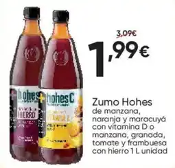 FROIZ Zumo Hohes de manzana, naranja y maracuyá con vitamina D o manzana, granada, tomate y frambuesa oferta