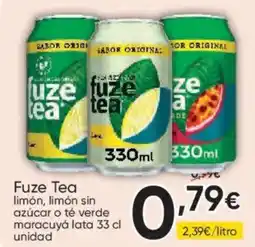 FROIZ Fuze Tea limón, limón sin azúcar o té verde oferta