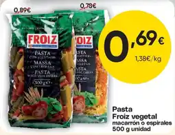FROIZ Froiz pasta con vegetales oferta