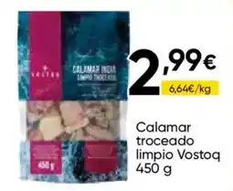 Cash FROIZ Vostoq calamar troceado limpio oferta