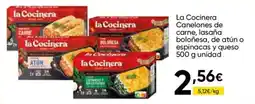 Cash FROIZ la Cocinera Canelones de carne, lasaña boloñesa, de atún o espinacas y queso oferta