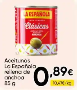 Cash FROIZ La Española aceitunas rellena de anchoa oferta