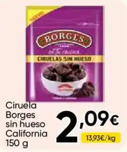 Cash FROIZ Borges ciruelas sin hueso california oferta