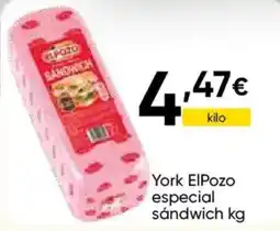 Cash FROIZ York ElPozo especial sándwich oferta