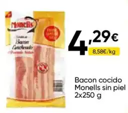 Cash FROIZ Monells bacon cocido sin piel oferta