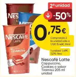 FROIZ Nescafe Latte Cappuccino Cookies o sabor Tiramisú oferta