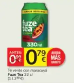 Consum Fuze Tea té verde con maracuyá oferta