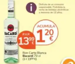 Consum Ron Carta Blanca Bacardí oferta