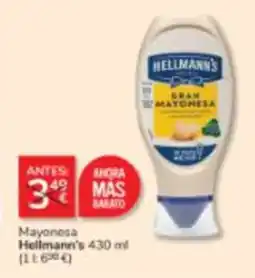 Consum Hellmann's mayonesa oferta