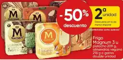 FROIZ Magnum 3 u pistacho 209 g, almendras vegano 216 g o gama double unidad oferta