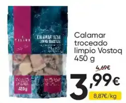 FROIZ Vostoq calamar troceado limpio oferta