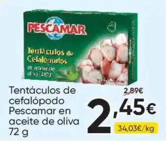 Pescamar tentáculos de cefalópodo