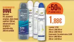 FROIZ Dove desodorantes oferta