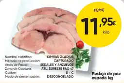 FROIZ Rodaja de pez espada kg oferta