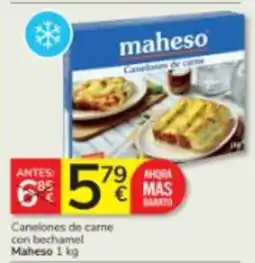 Consum maheso canelones de carne oferta