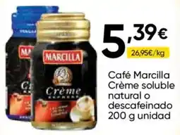 Cash FROIZ Marcilla café crème soluble natural o descafeinado oferta