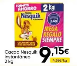 Cash FROIZ Nesquik cacao instantáneo oferta
